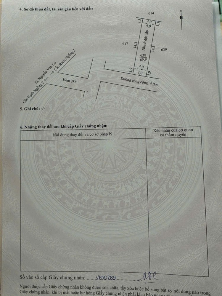 • Chính chủ bán nhà hẻm 3-4 Nguyễn Văn Cừ, P. Tân An ( An Khánh), TP. Cần Thơ