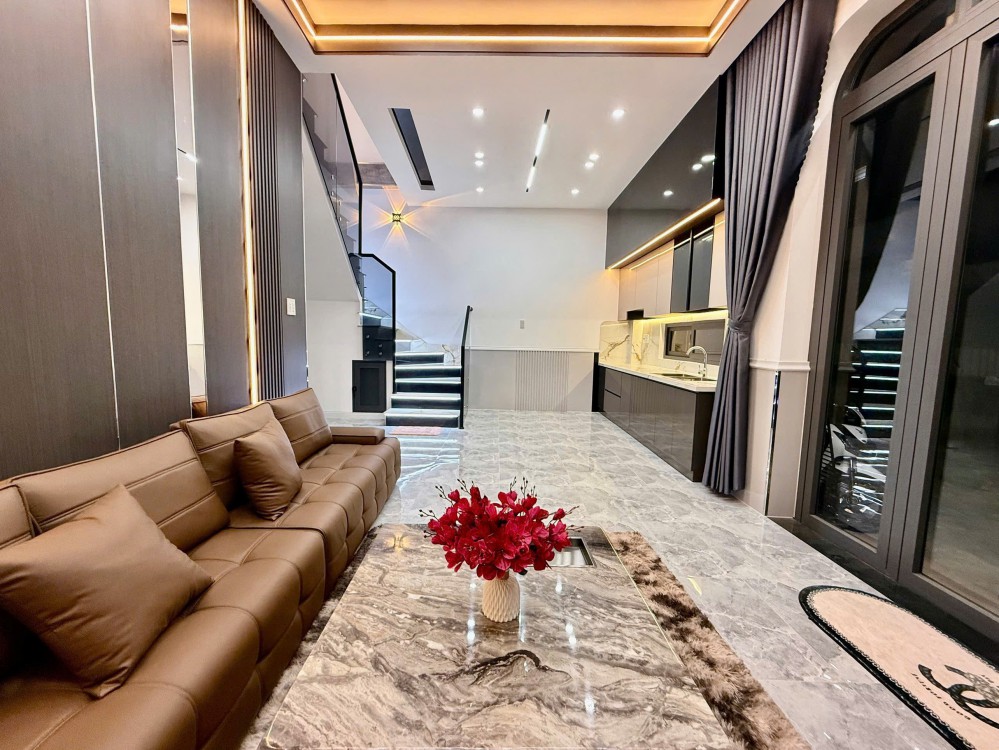 Nhà Trệt Lầu - Full Nội Thất - Xây Mới 100% - Thiết Kế Hiện Đại - Lộ Oto Đến Nhà - Hẻm 122 Nguyễn Thông