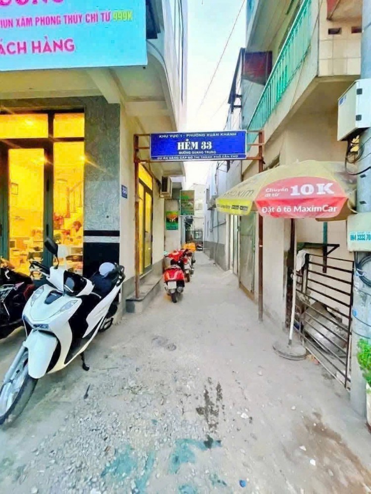 NHÀ ĐẸP -  VỊ TRÍ - TUYỆT ĐẸP - HOÀN CÔNG HẺM 33 QUANG TRUNG, TP CẦN THƠ