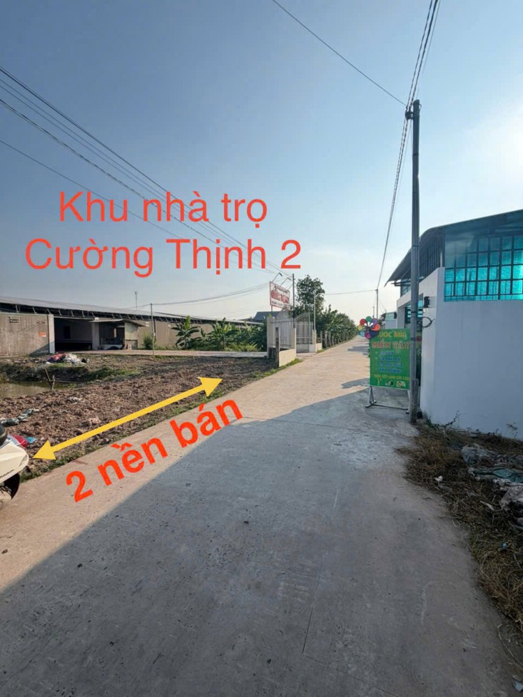 Bán cặp nền thổ cư ( sổ hồng sẵn ký công chứng liền ) trục chính rạch khoán châu lộ 6m ngay khu trọ đông đúc.