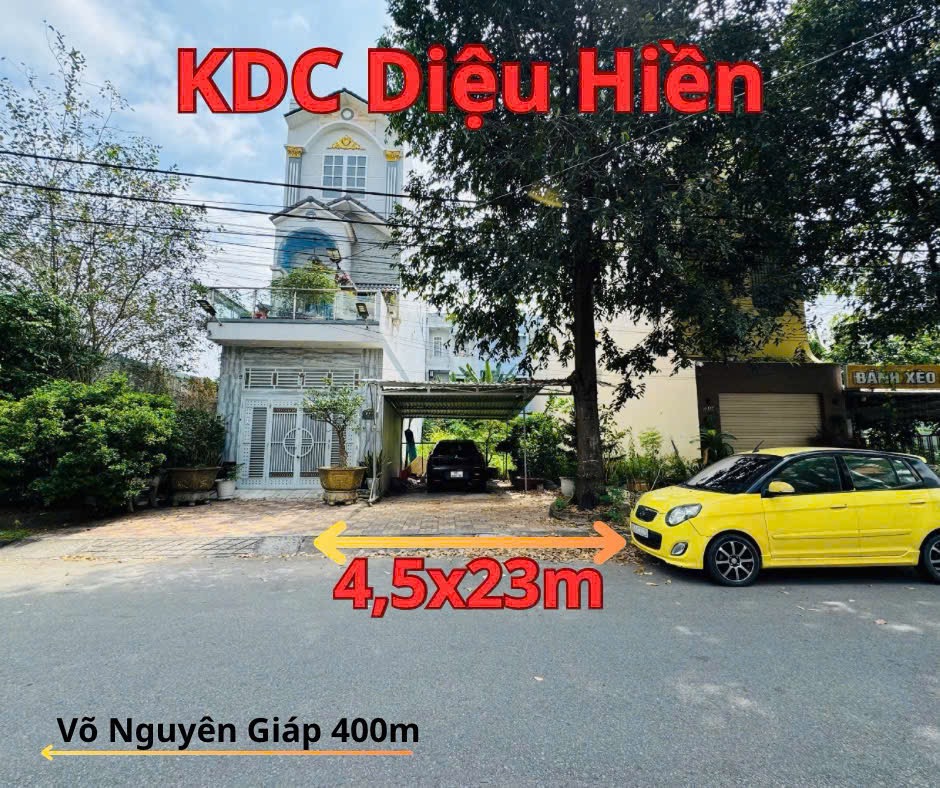 GIẢM 100tr CÒN 3 TỶ CHẲN BÁN NỀN ĐẸP ĐƯỜNG PHẠM VĂN NHỜ KDC DIỆU HIỀN - 103,5m2 - Giá 3,1 tỷ