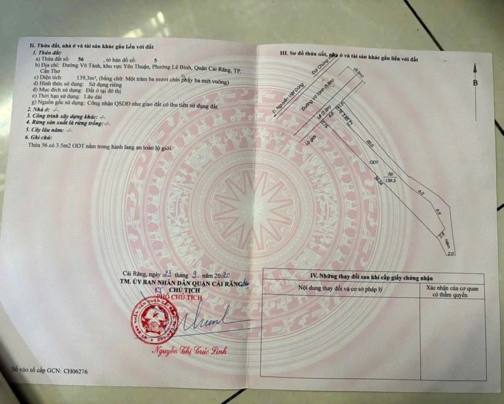 MẶT TIỀN VÕ TÁNH YÊN THUẬN GẦN CHỢ NỔI CÁI RĂNG