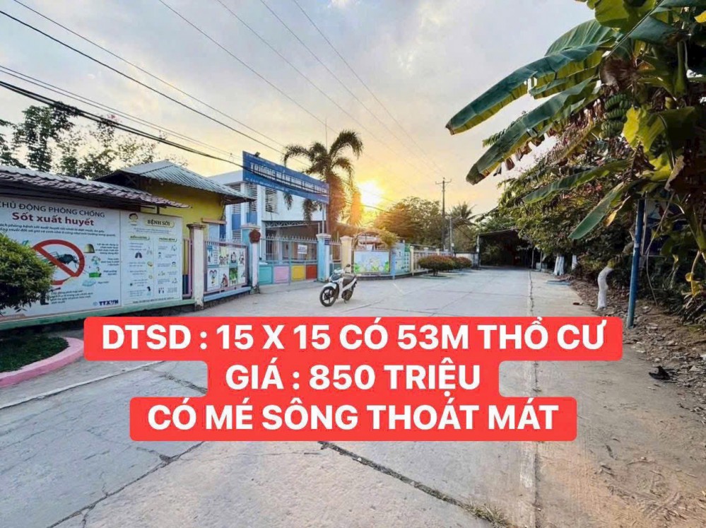 Chủ Gởi Bán Nền Mặt Tiền Rạch Ông Dựa Cách Cầu Khoán Châu Bùi Hữu Nghĩa 1Km Gần Dãy Phố Ông Dựa