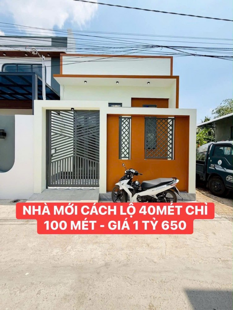 Bán Nhà Trệt Mới Cách Đường Nguyễn Văn Linh 100m. Gần Đường Lê Phước Thọ ( Lộ 40m ) Siêu Thị AEON - ĐHYD,