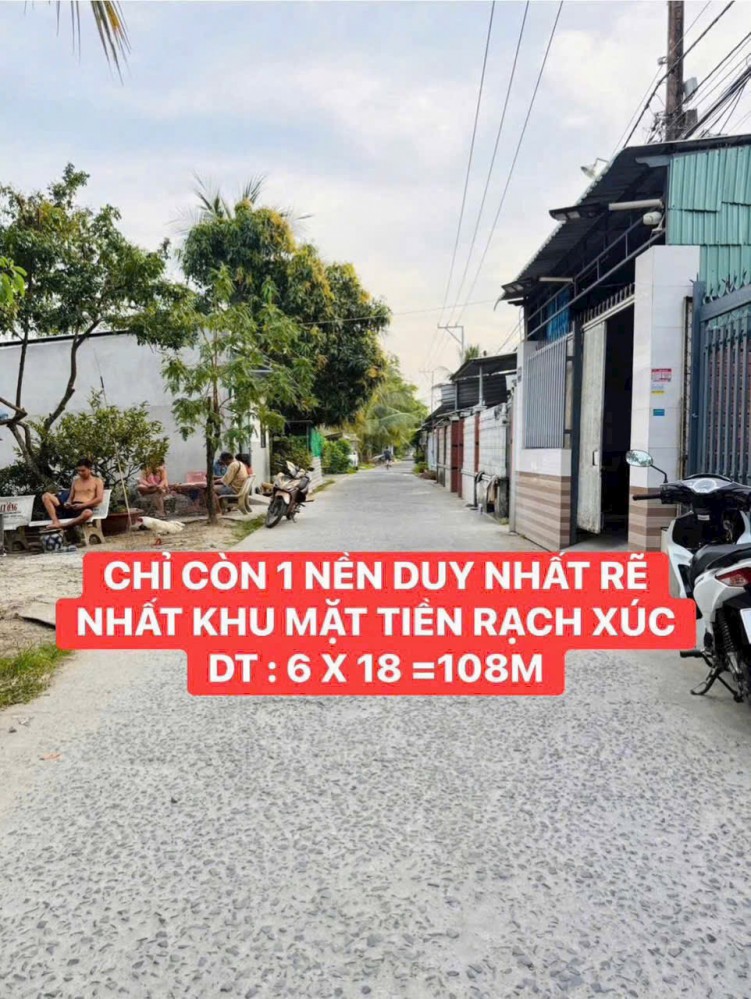 Chủ Gởi Bán Nền Mặt Tiền Rạch Xúc Cách Võ Văn Kiệt 300m Gần Siêu Thị Aeon , Đền Hùng