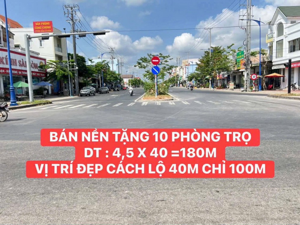 BÁN NỀN TẶNG 10 PHÒNG TRỌ CÁCH LỘ 40M CHỈ 100M  - LỘ NHỰA : 6 MÉT ( CÁCH CHỢ CẦU VÁN TRẦN QUANG DIỆU 100M - P AN THỚI ( CỦ ) - CẦN THƠ )