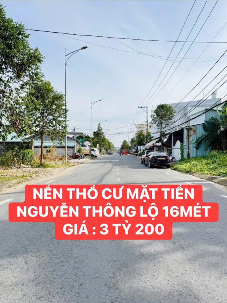 BÁN NỀN MẶT TIỀN ĐƯỜNG NGUYỄN THÔNG — THÔNG RA ĐƯỜNG TRẦN QUANG DIỆU