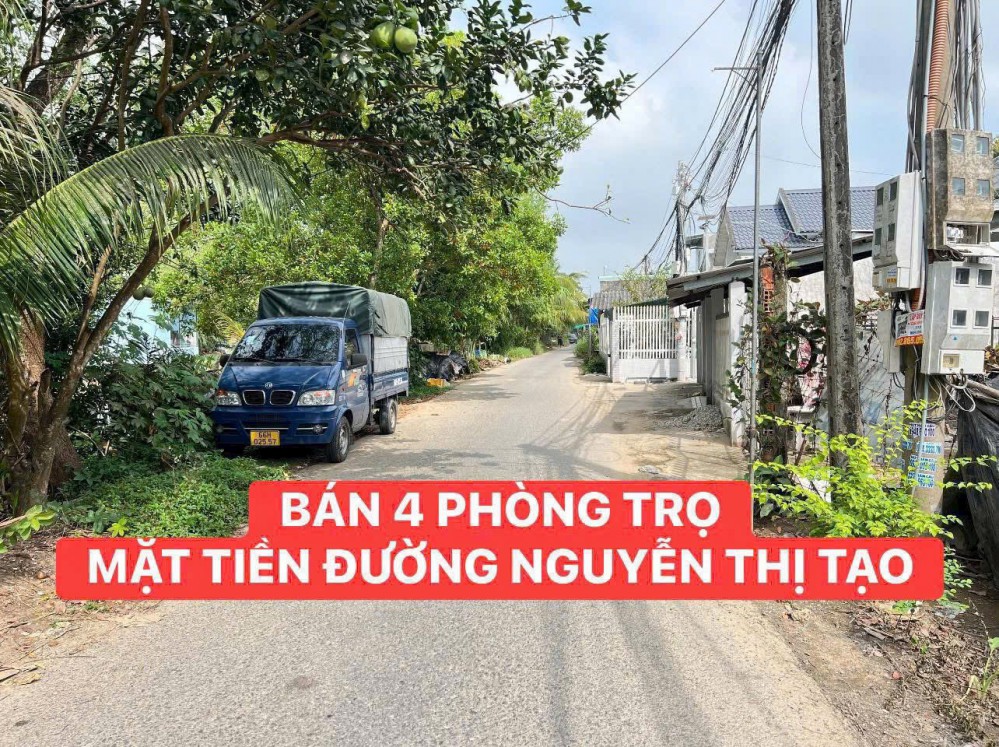 BÁN 4 PHÒNG TRỌ MẶT TIỀN NGUYỄN THỊ TẠO CÁCH VÕ VĂN KIỆT 300M GẦN SIÊU THỊ AEON MALL CẦN THƠ