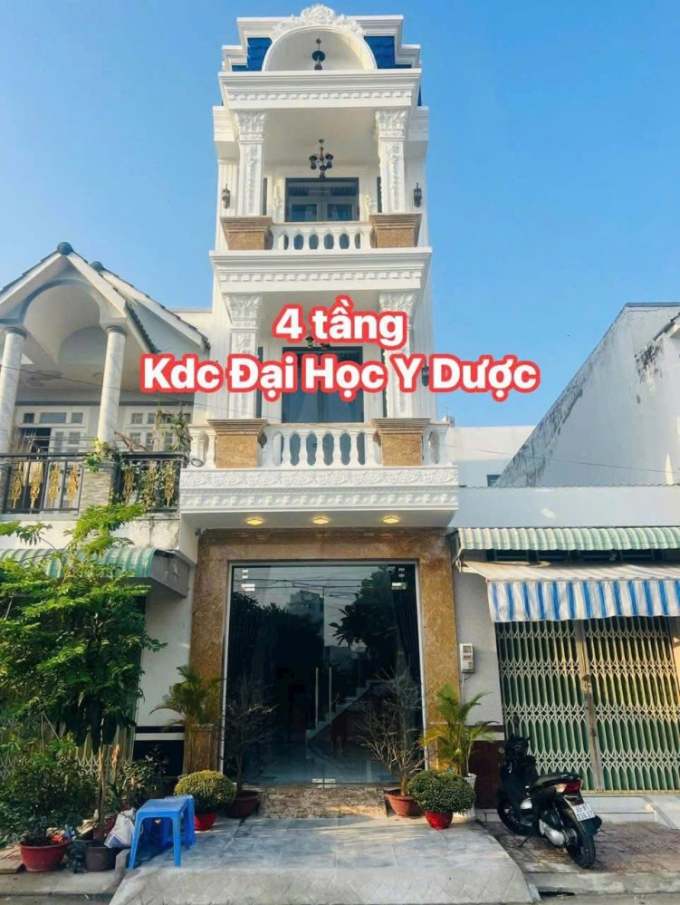 Nhà 4 tầng 7 phòng ngủ Mặt Tiền Công Viên KDC Đại Học Y Dược, P. Tân An, TP. Cần Thơ