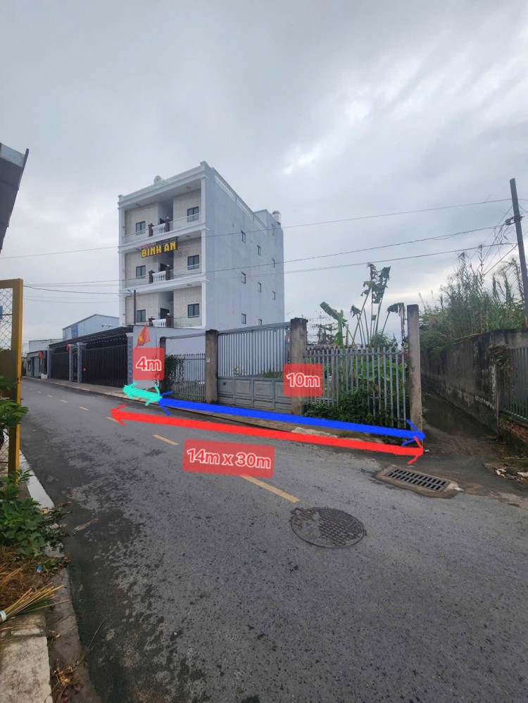 CHÍNH CHỦ CHO THUÊ MIẾNG ĐẤT 420m2_ GÓC 2 MẶT TIỀN ĐƯỜNG LÀNG HOA BÀ BỘ, LONG TUYỀN CẦN THƠ