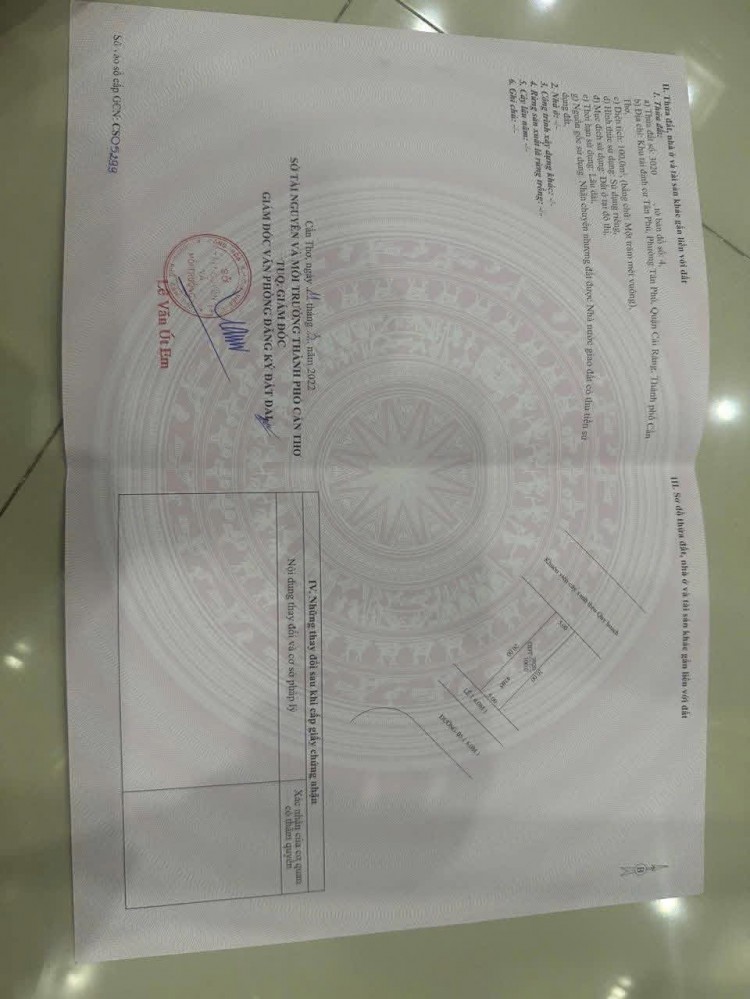 BÁN GẤP ..nền đường B5 Khu dân cư Tân Phú, phường Hưng Phú, thành phố Cần Thơ