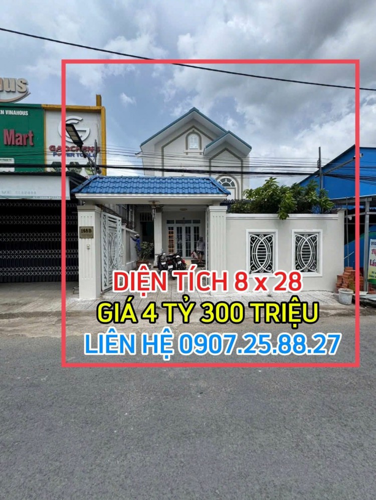 BIỆT THỰ SÂN VƯỜN 8X28 ĐƯỜNG CẶP SÔNG CÁI RĂNG BÉ TP. CẦN THƠ