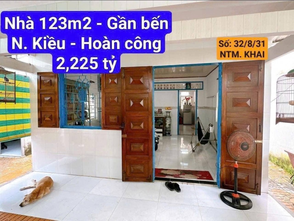HÀNG HIẾM – NHÀ SÂN VƯỜN RỘNG 123M2 NGAY TRUNG TÂM TÂN AN