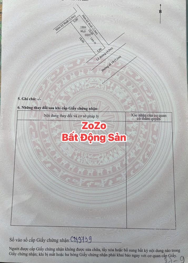 Chính chủ Bán nền Đường số 19, KDC Hồng Loan 5C , cặp bến xe TP. Cần Thơ