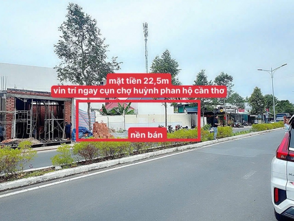 BÁN MẶT TIỀN KẾ BÊN NGÃ 3 CHỢ HỘI LỰC BÌNH THUỶ NỀN MẶT TIỀN NGANG 22,35m THUẬN TIỆN KINH DOANH MUA BÁN - TOẠ LẠC MẶT TIỀN ĐƯỜNG HUỲNH PHAN HỘ - PHƯỜNG BÌNH THỦY - THÀNH PHỐ CẦN THƠ