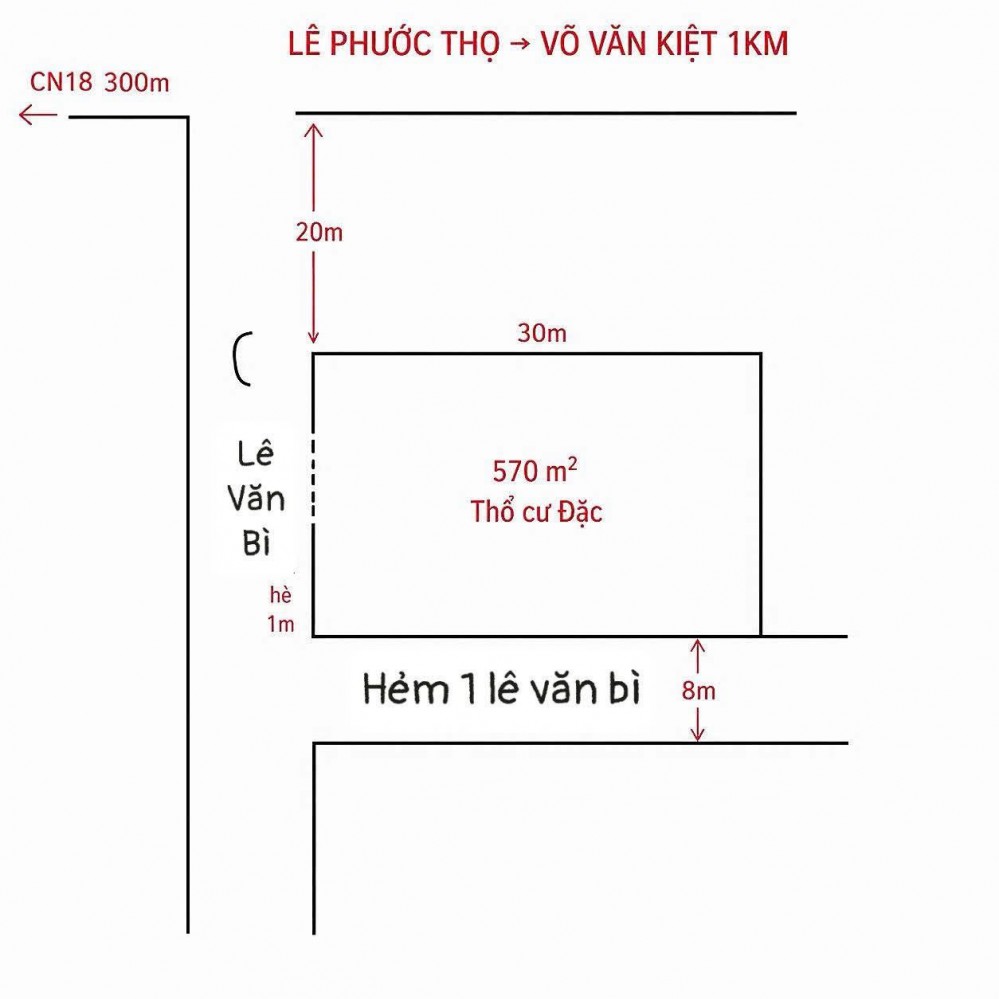 cho thuê dài hạn mặt bằng 2 mặt tiền, vị trí sát góc ngã ba Lê Phước Thọ - Lê Văn Bì.