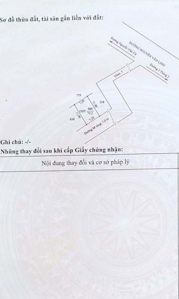 NỀN HIẾM NGANG 7m Dài 11m Full Thổ Cư- HẺM Tổ 7 NGUYỄN VĂN LINH - ĐỐI DIỆN BỆNH VIỆN ĐA KHOA TRUNG ƯƠNG CẦN THƠ