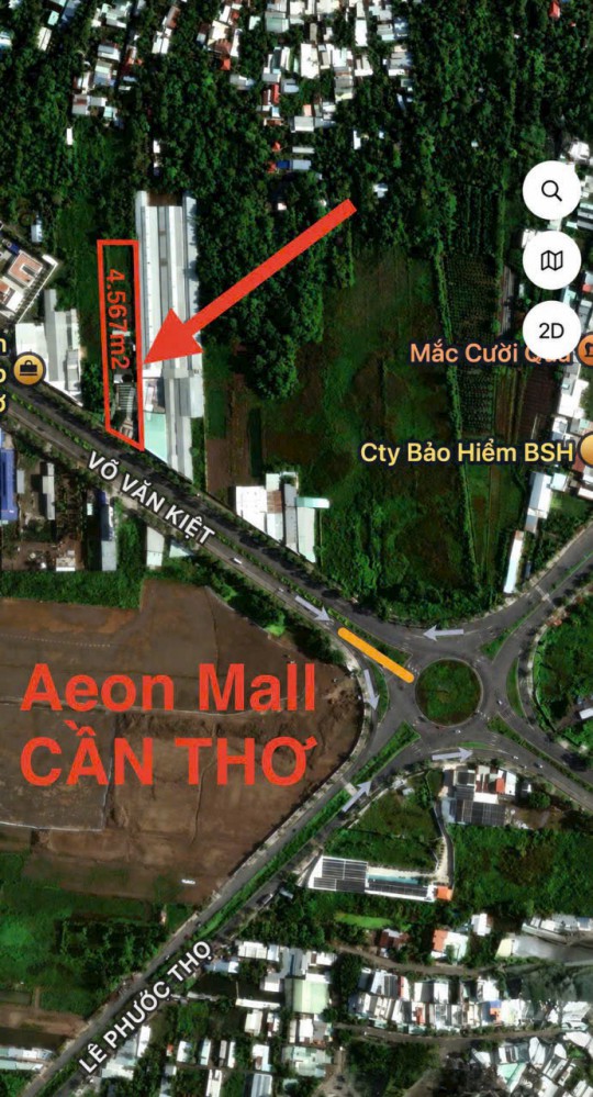 CHO THUÊ MẶT TIỀN KHỦNG VÕ VĂN KIỆT – ĐỐI DIỆN AEON Mall