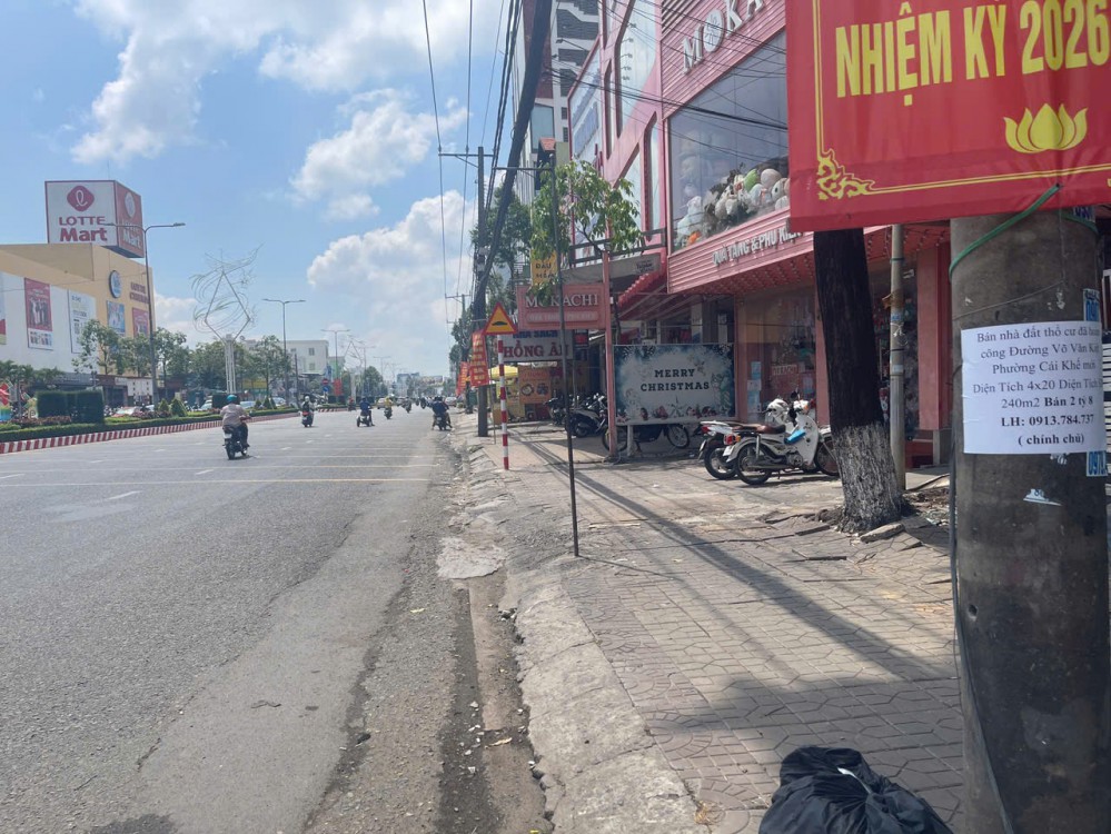 Cho thuê mặt bằng đẹp - mặt tiền đường Mậu Thân TP. Cần Thơ