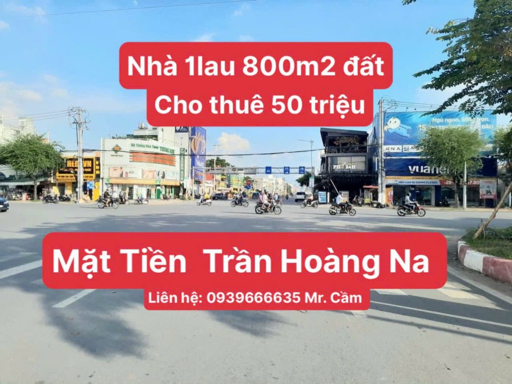 Cho Thuê Nhà 1 Lầu Mặt Tiền Đường Trần Hoàng Na, Q. Ninh Kiều, TP Cần Thơ (800m2)