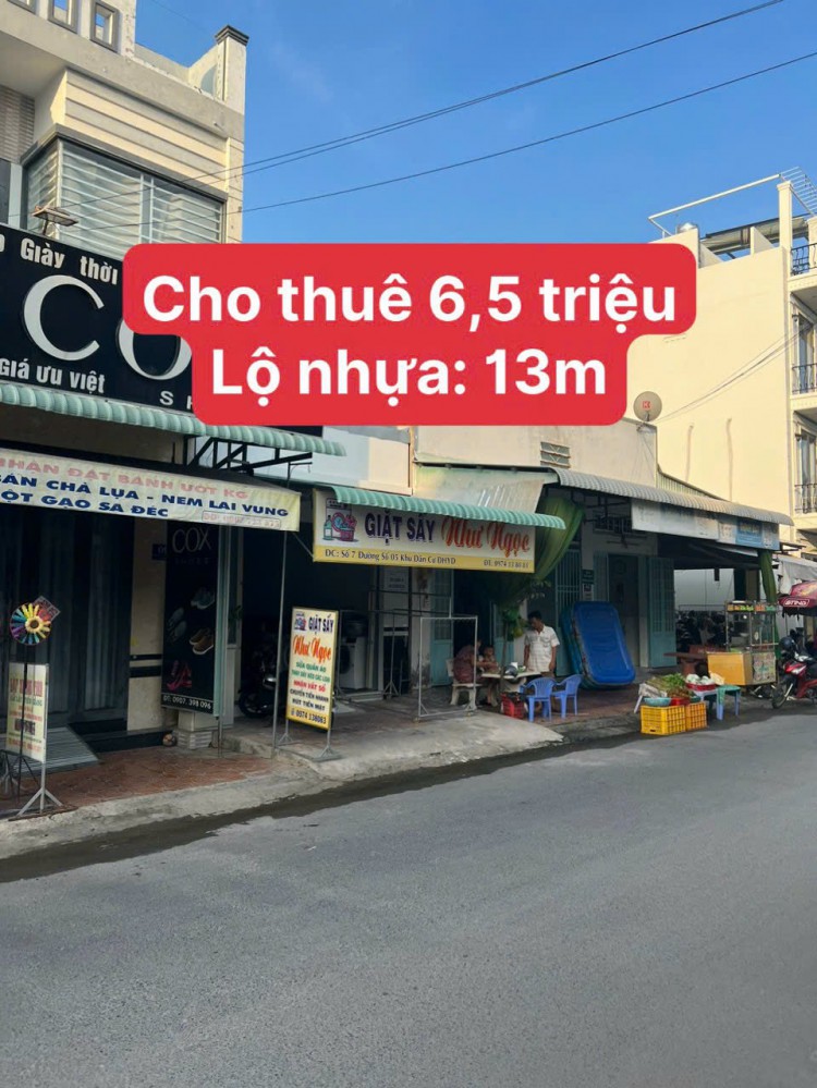Cho thuê nhà mặt tiền đường Trần minh Sơn 4x16